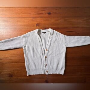 Quince 100% Organic Cotton Boxy Fisherman Cardigan